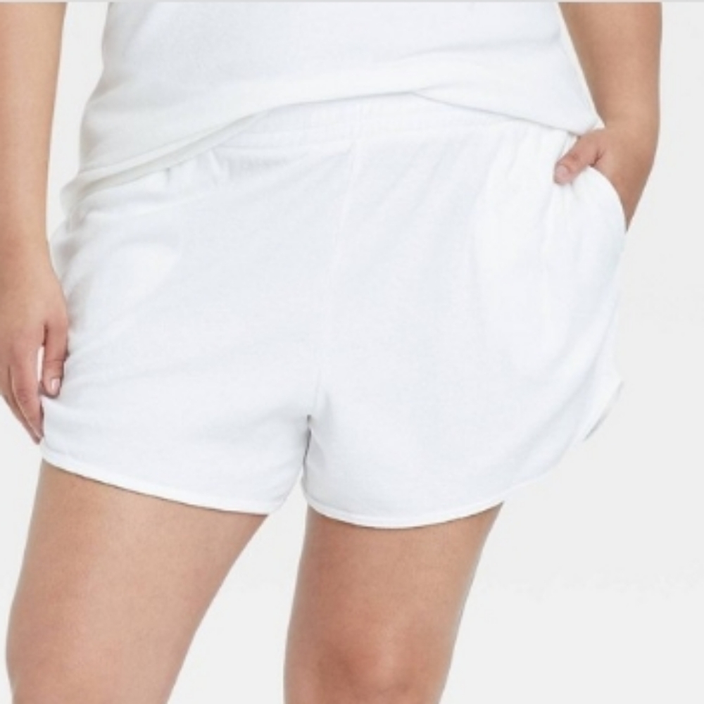 3/$18 Ava & Viv Plus Size Terry Shorts